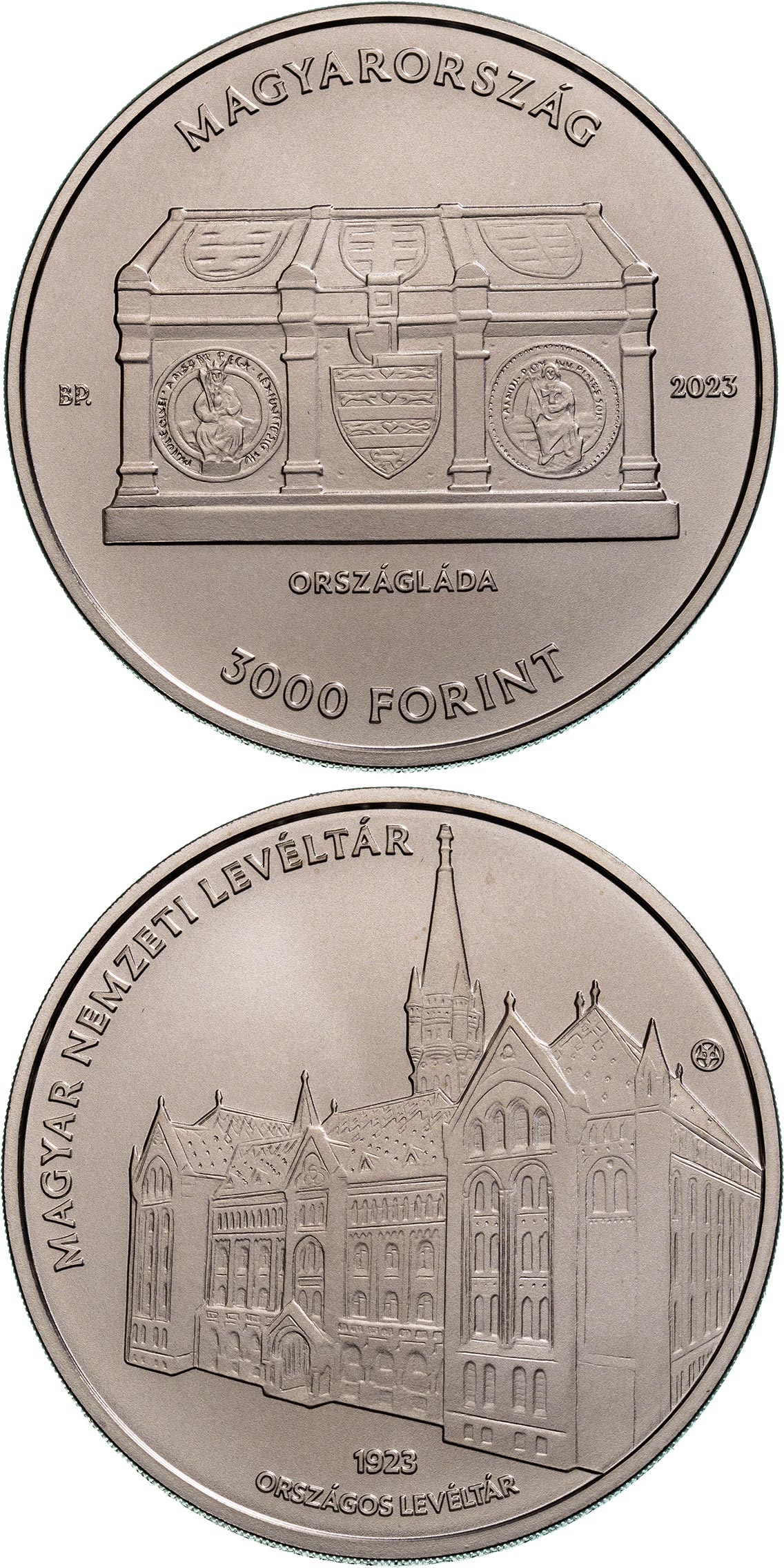 Image of 3000 forint coin - National Archives of Hungary | Hungary 2023
