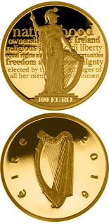 100 euro coin 100th anniversary of the Proclamation of the Irish Republic | Ireland 2016