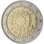 2 euro coin The 30th anniversary of the EU flag | Ireland 2015