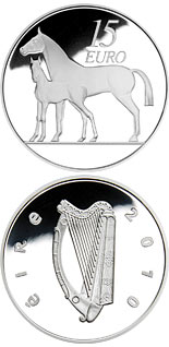 15 euro coin The Horse | Ireland 2010