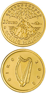 20 euro coin UNESCO Heritage Site of Skellig Michael | Ireland 2008