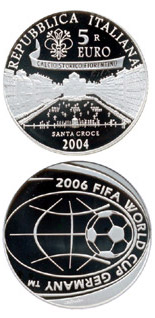 5 euro coin FIFA Football World Cup 2006 in Germany | Italy 2004