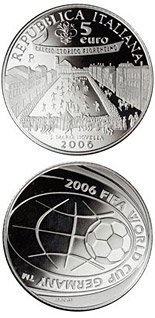 5 euro coin FIFA Football World Cup 2006 in Germany | Italy 2006