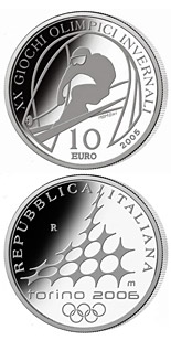 10 euro coin XX. Olympic Winter Games 2006 in Turin - Alpine Skiing - Downhill skiing | Italy 2005