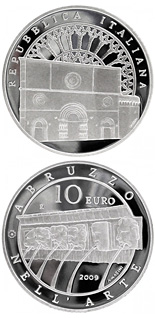 10 euro coin Italy of Arts – L'Aquila | Italy 2009