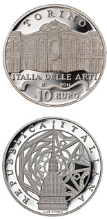 10 euro coin Italy of Arts – Torino | Italy 2011