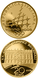 20 euro coin XX. Olympic Winter Games 2006 in Turin - Palazzo Madame | Italy 2005