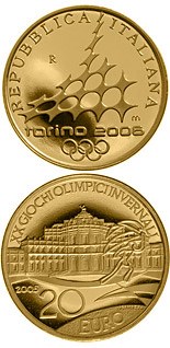 20 euro coin XX. Olympic Winter Games 2006 in Turin - Hunting lodge Stupinigi | Italy 2005
