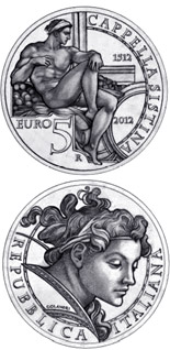 5 euro coin 500th Anniversary of the Unveiling of the Sistine Chapel Frescoes | Italy 2012