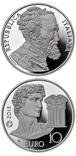 10 euro coin Michelangelo Buonarroti | Italy 2012