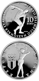 10 euro coin 100th Anniversary of the Foundation of the Italian National Olympic Committee | Italy 2014