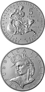 5 euro coin Presidency of the Council of the European Union | Italy 2014