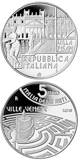 5 euro coin The Venetian Villas – Veneto | Italy 2018