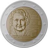 2 euro coin 150th Anniversary of the Birth of Maria Montessori | Italy 2020