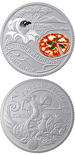 5 euro coin Pizza and Mozzarella | Italy 2020