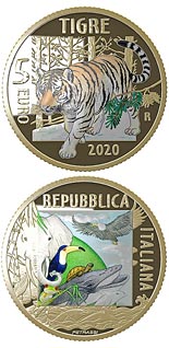 5 euro coin Tiger | Italy 2020
