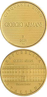 50 euro coin Italian Excellences Series – Giorgio Armani | Italy 2023