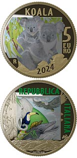 5 euro coin Koala | Italy 2024