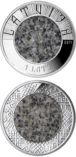 1 lats coin Stone coin | Latvia 2011