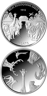 1 lats coin 100th Anniversary of the Founding of Riga ZOO | Latvia 2012