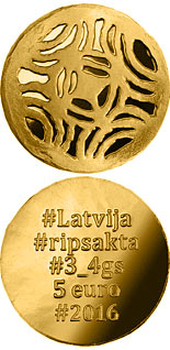 5 euro coin Gold Brooches | Latvia 2016