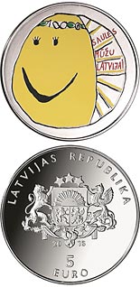 5 euro coin My Latvia | Latvia 2018