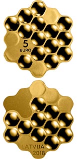5 euro coin Honey coin | Latvia 2018