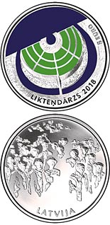 5 euro coin The Garden of Destiny | Latvia 2018