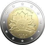 2 euro coin The Rising Sun | Latvia 2019