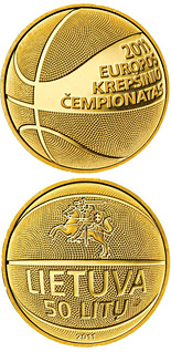 50 litas coin European Basketball Championship 2011  | Lithuania 2011