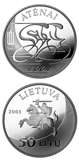 50 litas coin XXVIII Olympic Games in Athens  | Lithuania 2003