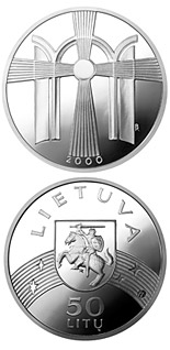 50 litas coin New Millennium  | Lithuania 2000