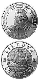 50 litas coin Kęstutis, the Grand Duke of Lithuania | Lithuania 1999