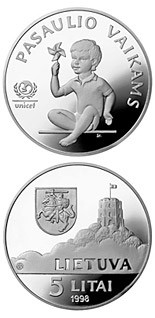 5 litas coin Children of the World  | Lithuania 1998