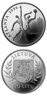 50 litas coin XXVI Olympic Games in Atlanta  | Lithuania 1996