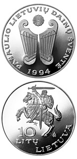 10 litas coin World Lithuanians Song Festival  | Lithuania 1994