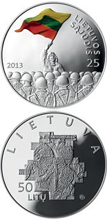 50 litas coin 25th anniversary of the establishment of the Lithuanian Sąjūdis | Lithuania 2013
