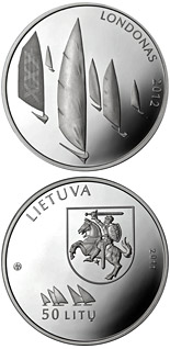 50 litas coin Games of the XXX Olympiad in London  | Lithuania 2011
