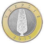 2 litas coin Verpste | Lithuania 2013
