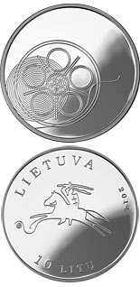 10 litas coin The Cinema | Lithuania 2014
