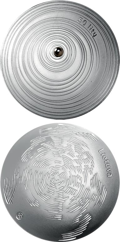 Image of 50 litas coin - Form | Lithuania 2014