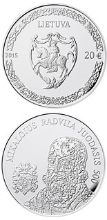 20 euro coin 500th anniversary of the birth of Mikalojus Radvila Juodasis | Lithuania 2015