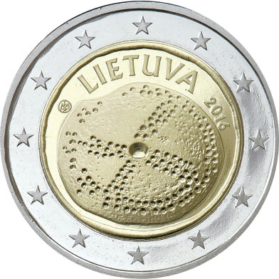 Image of 2 euro coin - The Baltic Culture | Lithuania 2016