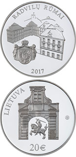 20 litas coin Radziwiłł Palace | Lithuania 2017