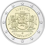 2 euro coin Aukštaitija | Lithuania 2020