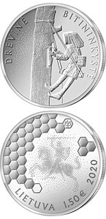 1.5 euro coin The Tree Beekeeping | Lithuania 2020