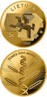 5 euro coin Agricultural Sciences | Lithuania 2020