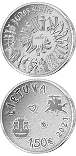 1.5 euro coin The Sea Festival | Lithuania 2020
