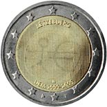 2 euro coin 10th Anniversary of the Introduction of the Euro | Luxembourg 2009