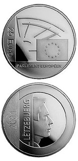 25 euro coin 25 years Elections to the European Parliament  | Luxembourg 2004